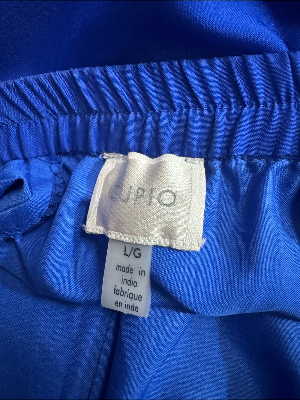 Cupio Cobalt Blue Maxi Skirt with Multicolor Paisley Hem - Picture 5 of 5